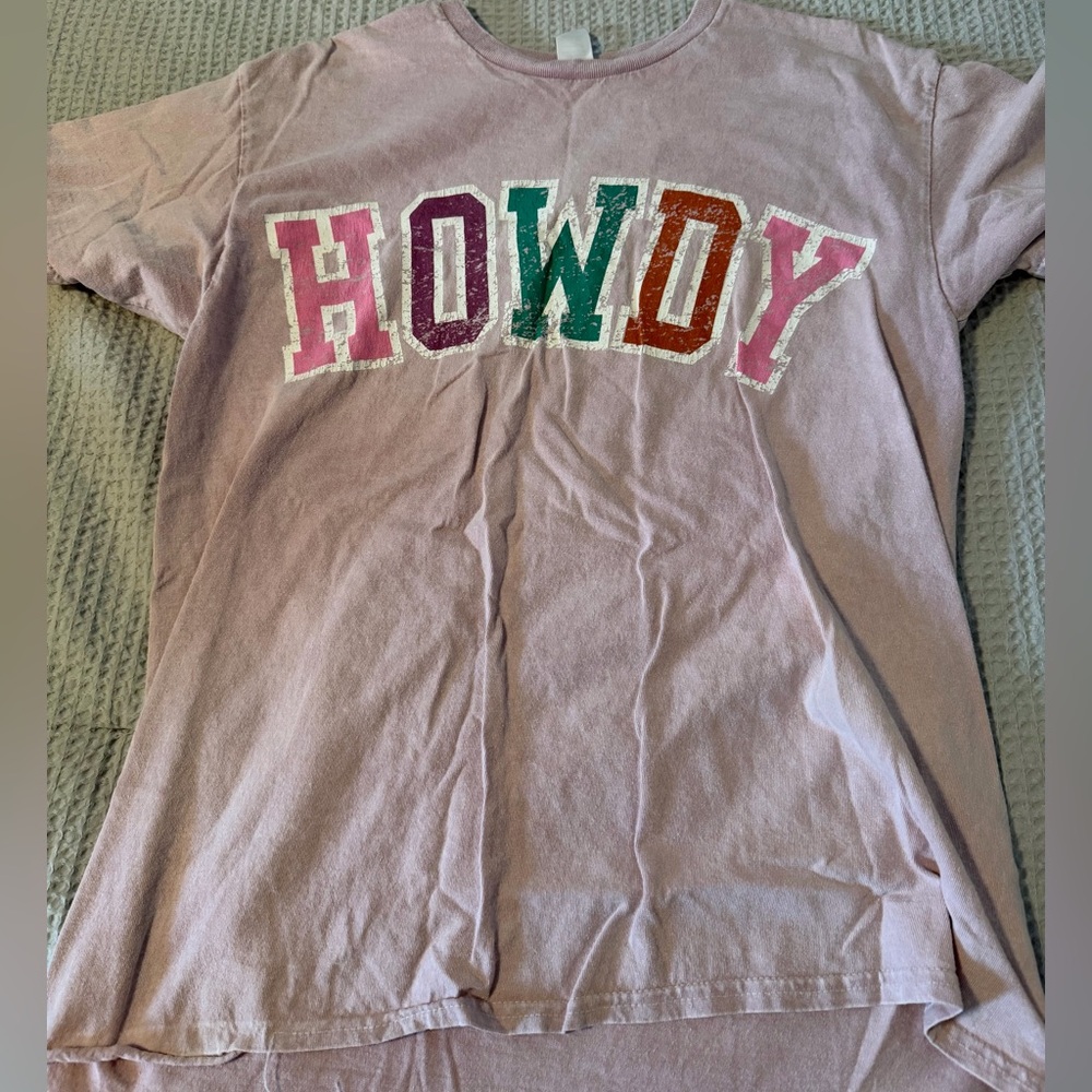 Altar'd State Pink HOWDY Kids Tee